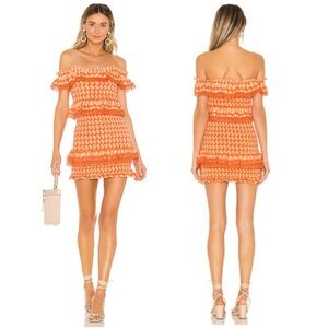 Tularosa Teri Dress in Tangerine
